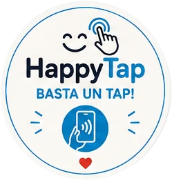 Tag NFC HappyTap tondo formato piccolo